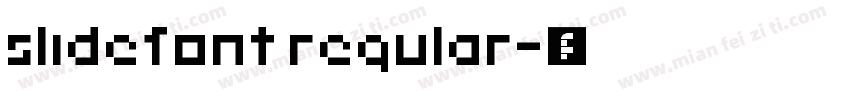 slidefont regular字体转换